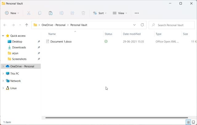 Mot de passe schützt Dateien und Dossiers in Windows 11 mit OneDrive