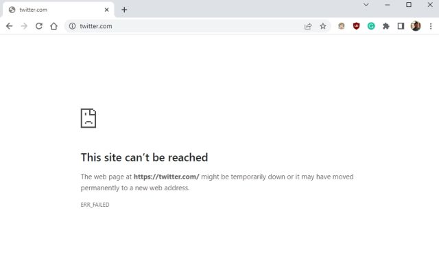 Website-Web nicht zugänglich