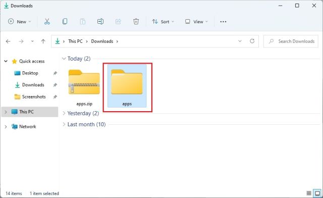 1. Dekomprimieren Sie die Dateien in Windows 11 mit Hilfe des Datei-Explorers