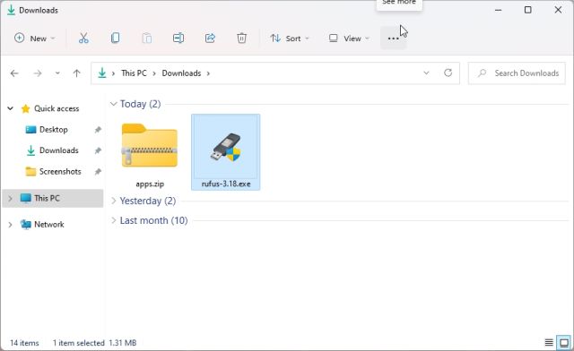 2. Dekomprimieren Sie die Dateien in Windows 11 mit Hilfe von 7-Zip