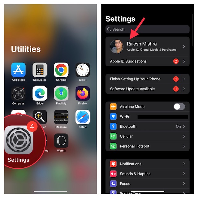 Apple-ID für iOS und iPadOS anmelden