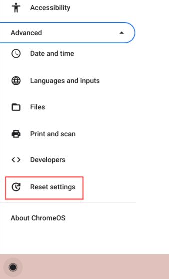 Chrome OS neu initialisieren