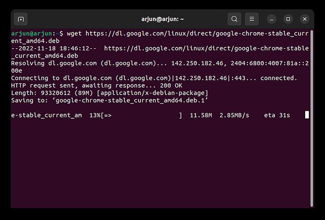 Installieren Sie Google Chrome auf Ubuntu mithilfe des Terminals