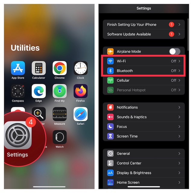 Activer ou désactiver le WiFi et le Bluetooth sur iPhone et Mac