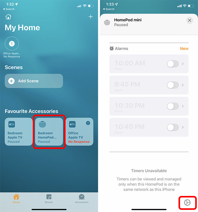Aktivieren Sie die Funktion „Hey Siri“ auf dem HomePod Mini mithilfe der iPhone Home-Anwendung